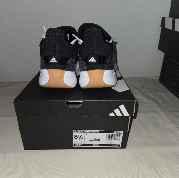 Adidas Black and White Sneakers - Picture 5 of 5